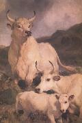Sir Edwin Landseer Wild Cattle at Chillingham (nn03) Sweden oil painting artist